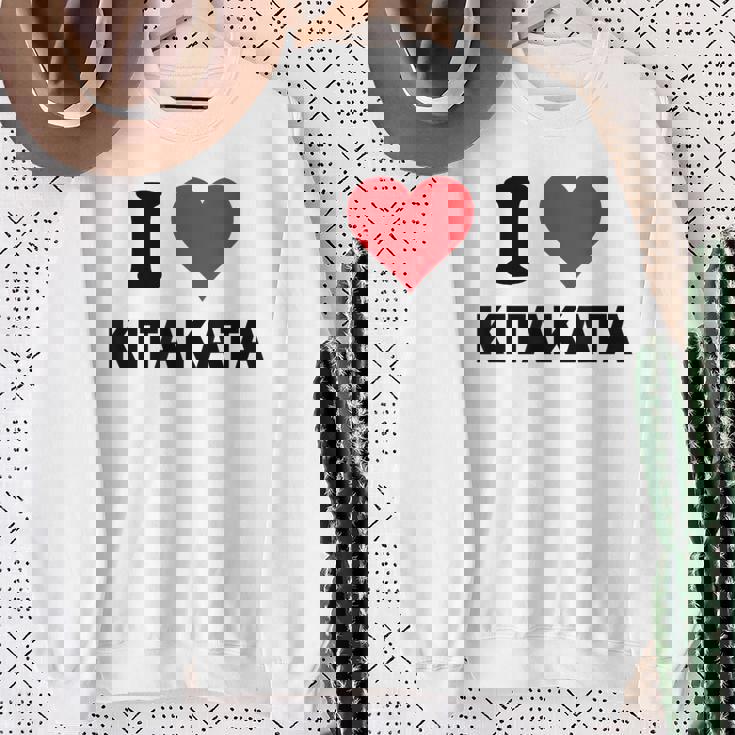 I Heart 喜多方 Japan Love 日本のお土産品 スウェットシャツ 年配の女性への贈り物