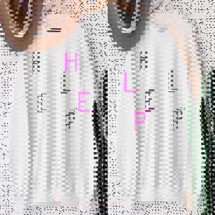 Help2 スウェットシャツ 年配の女性への贈り物