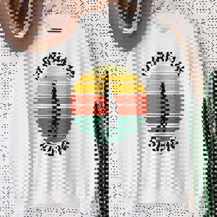 I'd Rather Be Golfing Golfer スポーツアパレル ゴルフ メンズ スウェットシャツ 年配の女性への贈り物