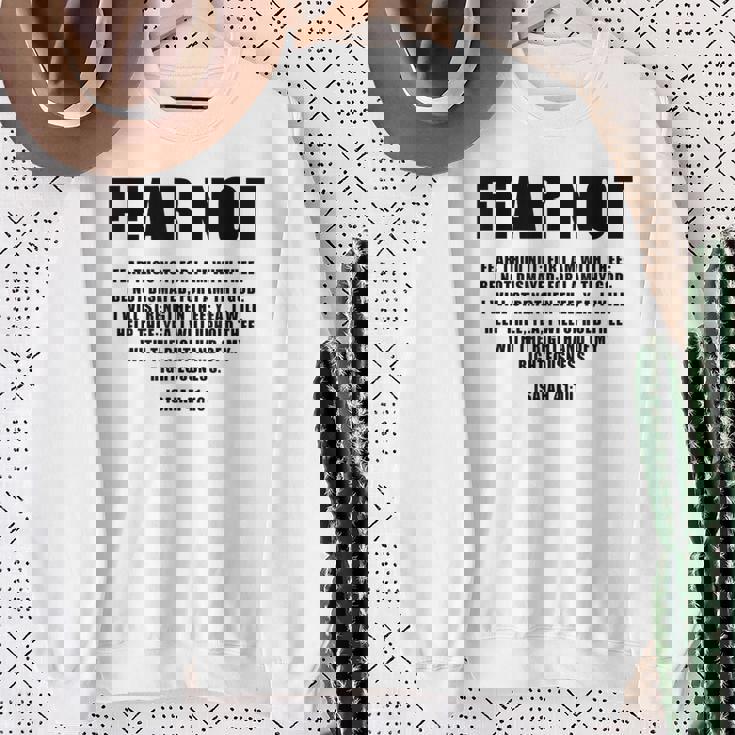 Isaiah 41 スウェットシャツ 年配の女性への贈り物