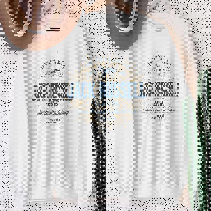 Jack Russell Terrier ヴィンテージジャック・ラッセル・テリア 長袖tシャツ スウェットシャツ 年配の女性への贈り物