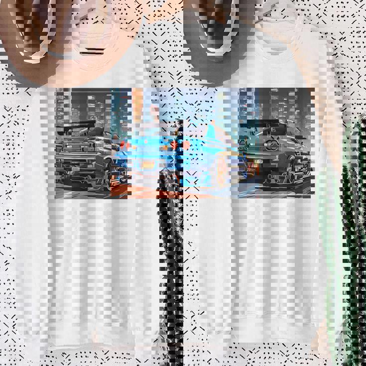 Jdmナイトドリフトレースカー東京スカイラインデザイン。 スウェットシャツ 年配の女性への贈り物