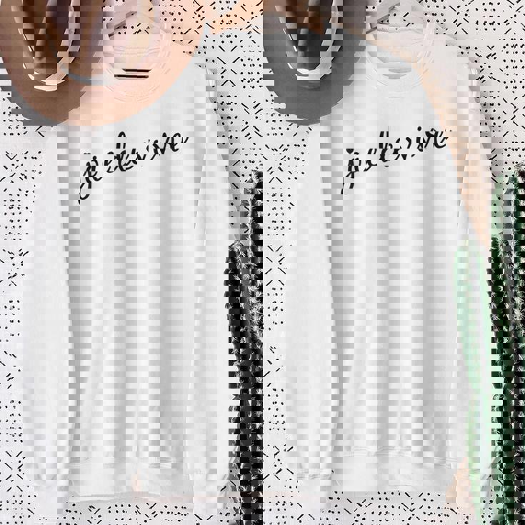 Joie Deivre フランス語の格言tシャツ スウェットシャツ 年配の女性への贈り物