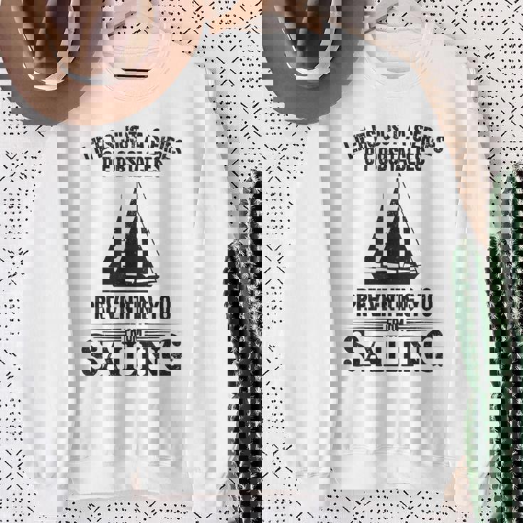 Life Is Just Aeries Obstacles セーリング ヨット スウェットシャツ 年配の女性への贈り物