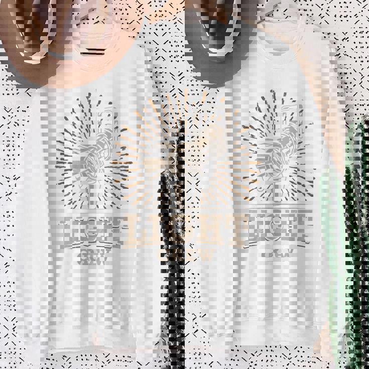 Light Crew シアターライティングテクニシャン ステージライティング スウェットシャツ 年配の女性への贈り物