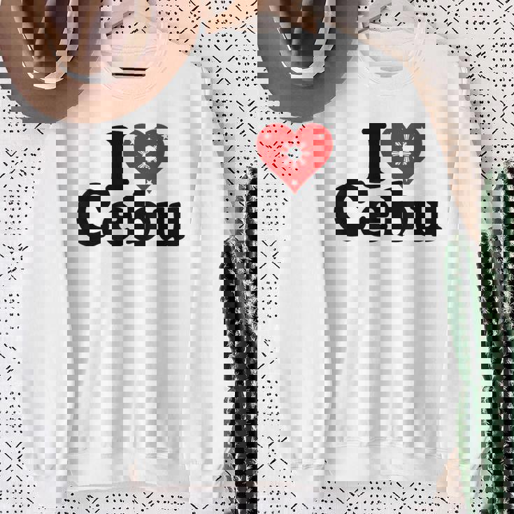 I Love Heart Cebu フィリピン諸島 スウェットシャツ 年配の女性への贈り物