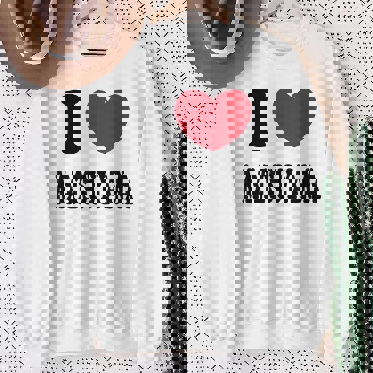 I Love Matsuyama アイ・ラブ松山 スウェットシャツ 年配の女性への贈り物