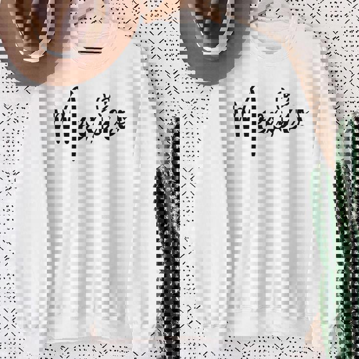 Love Mexico キュート ハート 誇り メキシコ人 愛 メキシコ 長袖tシャツ スウェットシャツ 年配の女性への贈り物