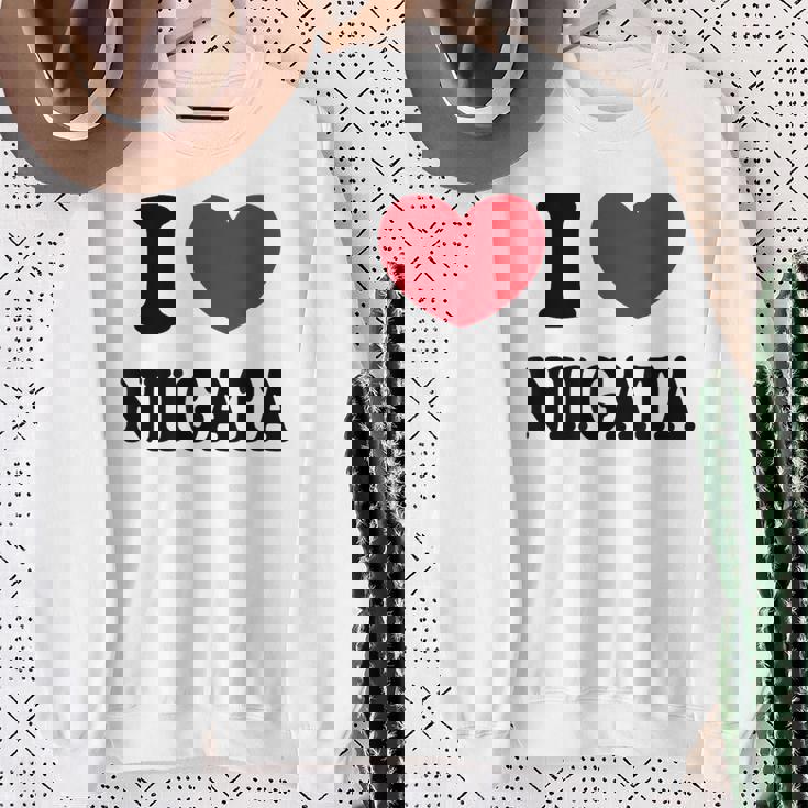 I Love Niigata 新潟大好き スウェットシャツ 年配の女性への贈り物