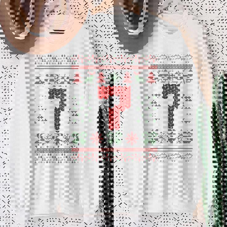 Number 7 Santa Ugly Christmas Sweatshirt Gifts for Old Women