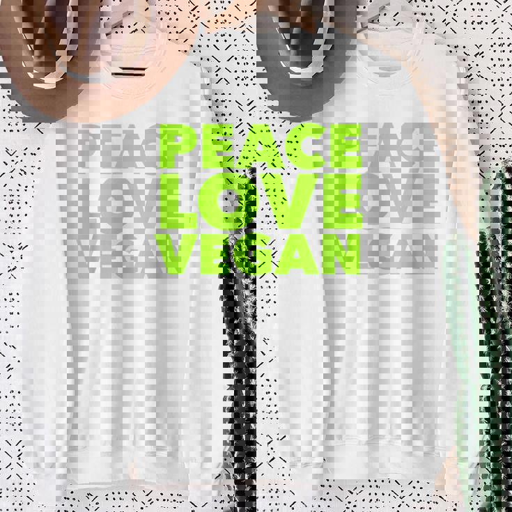 Peace Loveegan クール ベジタリアンとビーガン スウェットシャツ 年配の女性への贈り物