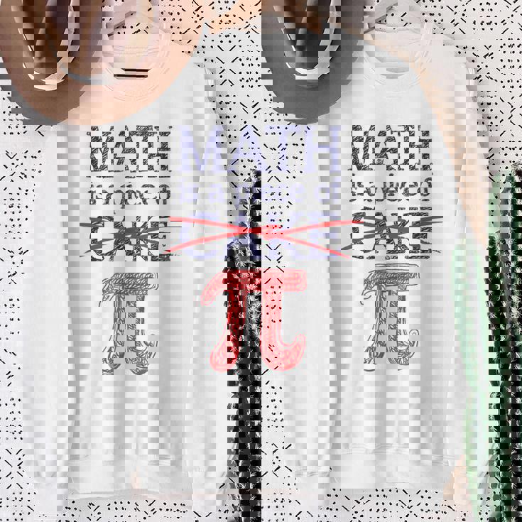 Pi Day Math Is A Piece Of Cake ファニーtシャツ 314用 スウェットシャツ 年配の女性への贈り物
