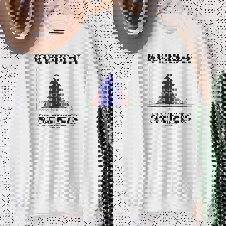 Powered Bytatistics ベルカーブ オタク ユーモア スウェットシャツ 年配の女性への贈り物