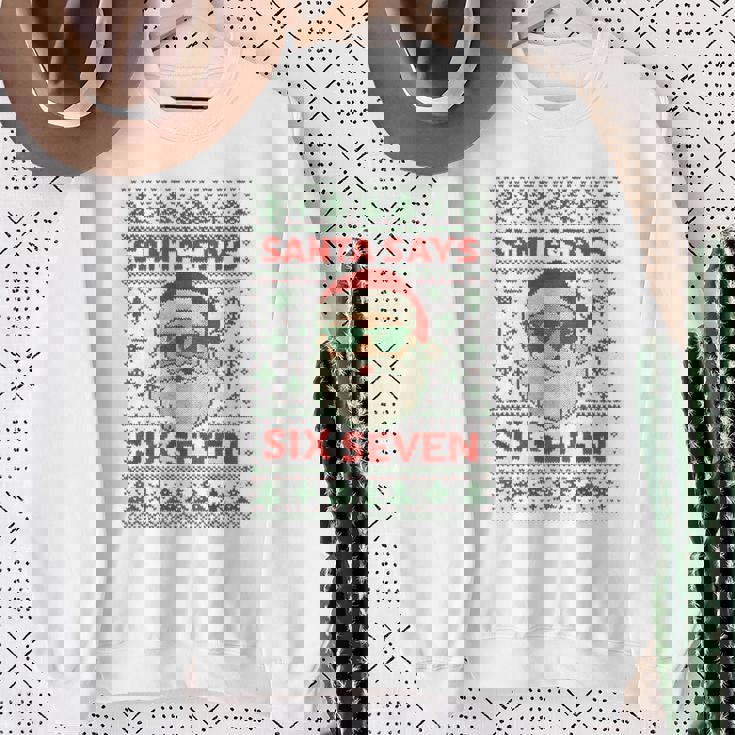 Santa Says 67 Ugly Christmas Sweater Santa Sweatshirt Gifts for Old Women