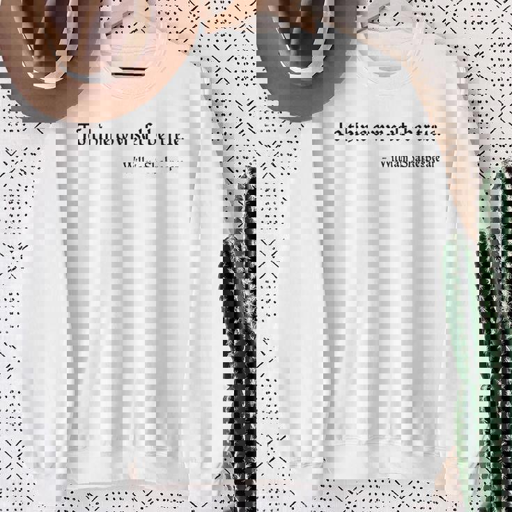 To Thine Ownelf Be True ウィリアム・シェイクスピア ハムレット スウェットシャツ 年配の女性への贈り物