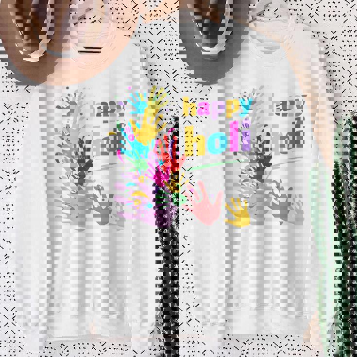 Vibrant Happy Holi スウェットシャツ 年配の女性への贈り物