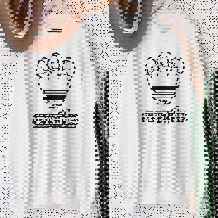 【バックプリント・背中側】アザラシデス Azarasides ゴマちゃん ブランド パロディ 面白 かわいい スウェットシャツ 年配の女性への贈り物