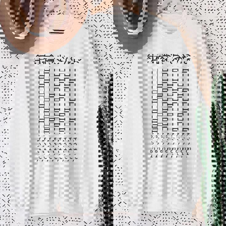 【今日何食べようかな そうめん】あみだくじ 麺 素麺 遊び心 おもしろ 面白い ユーモア ギャグ ネタ ウケ狙い 笑える スウェットシャツ 年配の女性への贈り物