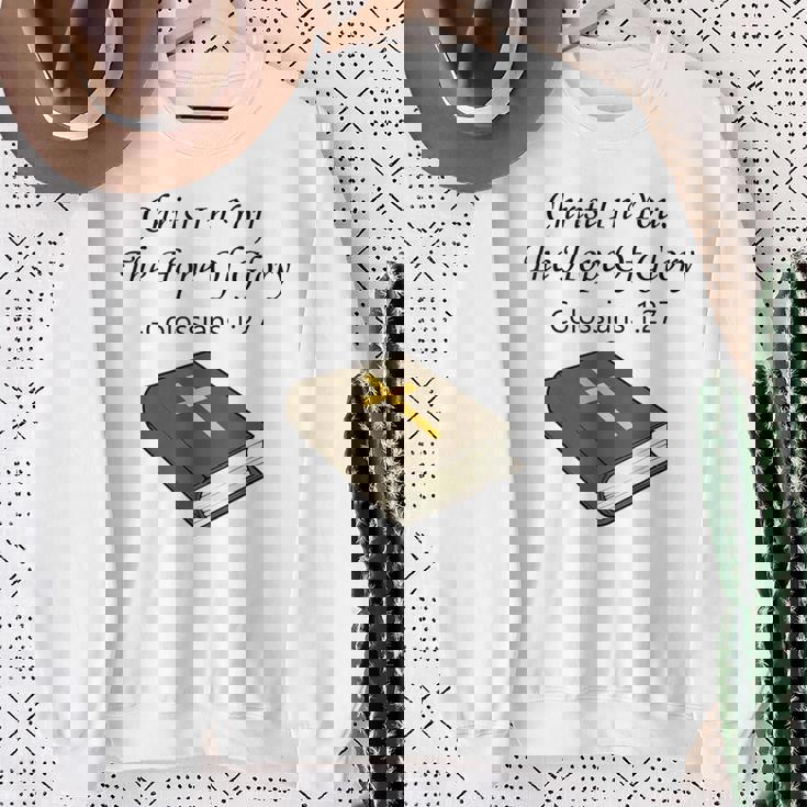 あなたの中のキリスト 聖書箇条 キリスト教 イエス・キリスト スウェットシャツ 年配の女性への贈り物