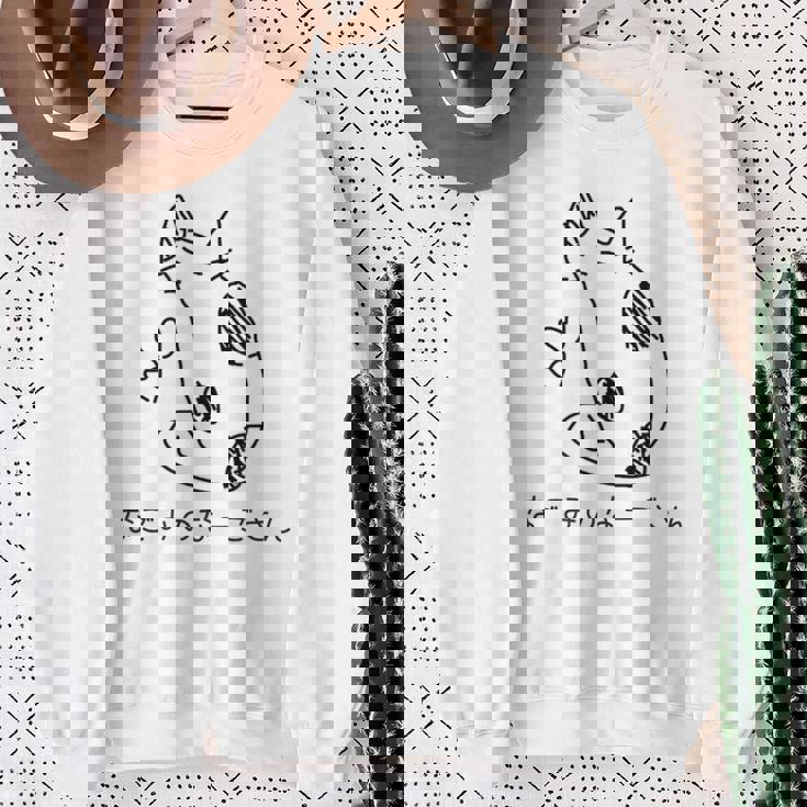 なごみのなーごさん 黒版 スウェットシャツ 年配の女性への贈り物