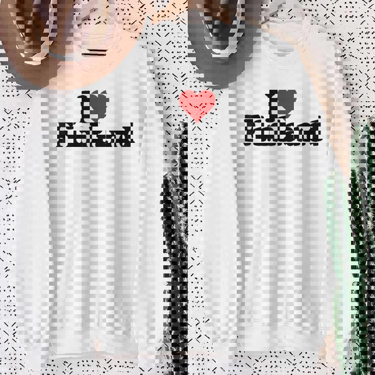 アイラブハートフィンランド スウェットシャツ 年配の女性への贈り物