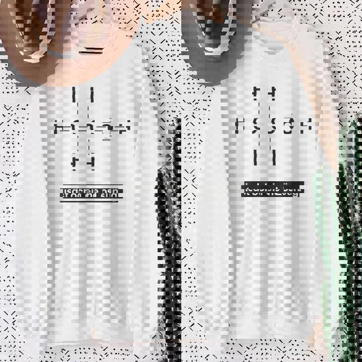 アルコールはソリューション 化学成分エタノール スウェットシャツ 年配の女性への贈り物