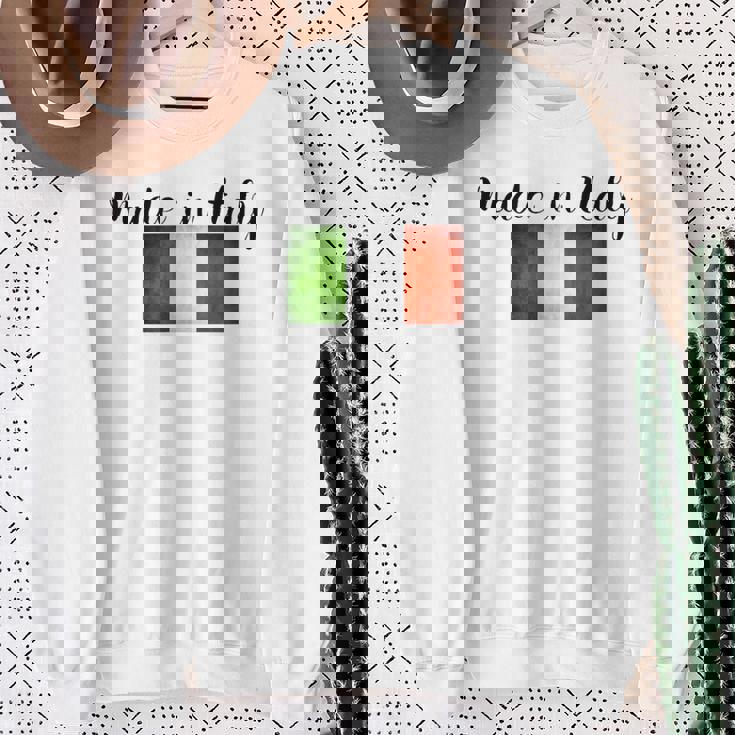 イタリア製イタリア国旗シャツ。 スウェットシャツ 年配の女性への贈り物