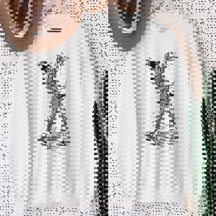 オズの土地 ビンテージアート ハロウィーン オズの魔法使い かかし スウェットシャツ 年配の女性への贈り物