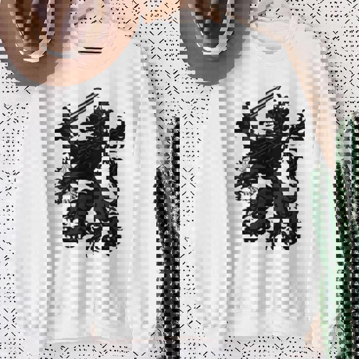 オランダ国旗 オランダプライド オランダルーツ ライオンコート スウェットシャツ 年配の女性への贈り物