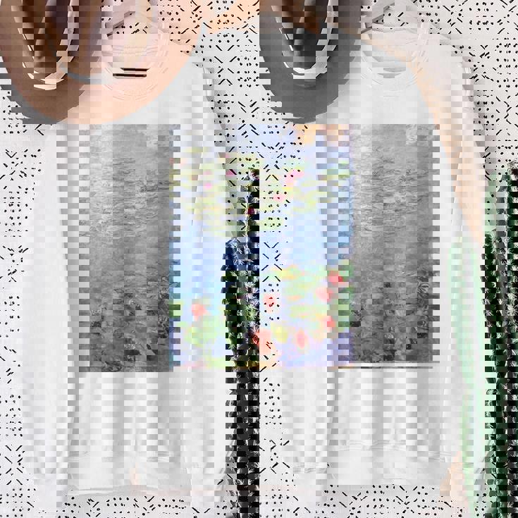 クロード・モネ 睡蓮 スウェットシャツ 年配の女性への贈り物