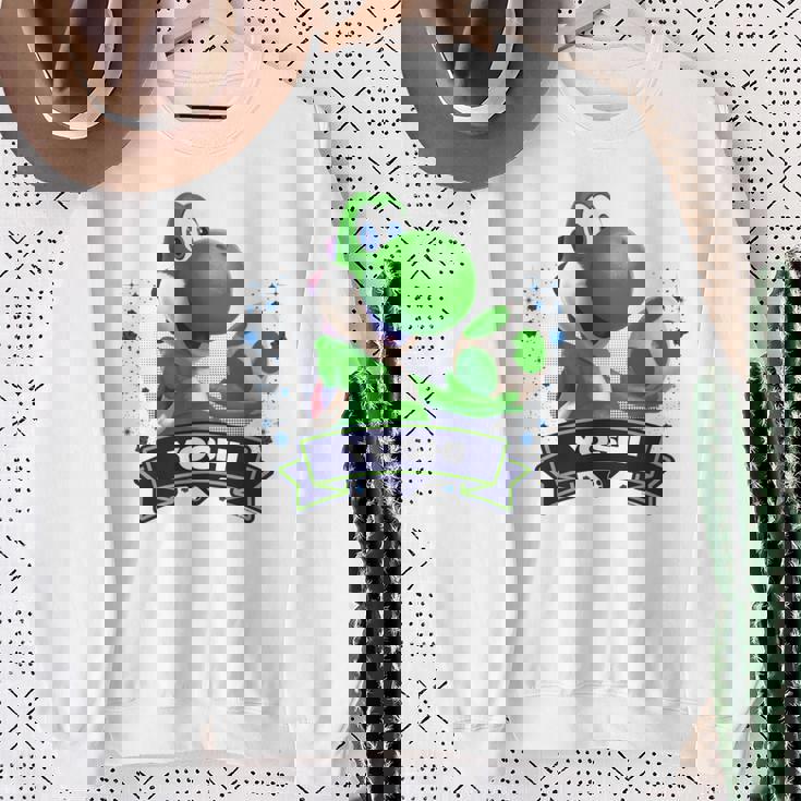 ザ・スーパーマリオギャラクシー・ムービー Yoshi Champion 長袖tシャツ スウェットシャツ 年配の女性への贈り物