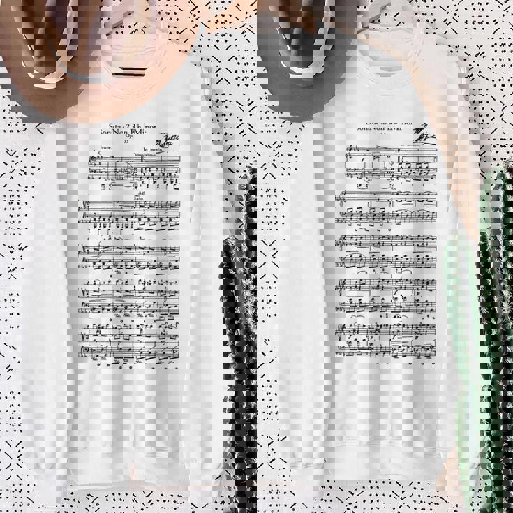 ショパン ピアノ ピアニスト 楽譜 B-Flat-Minor Musicians スウェットシャツ 年配の女性への贈り物