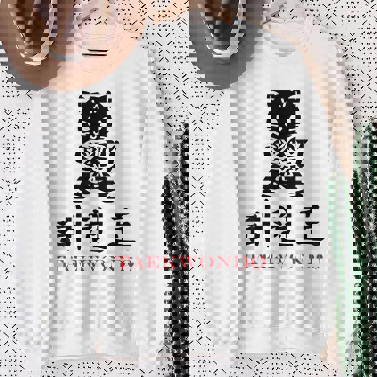 スポーツ 武道 韓国語 書道 テコンドー スウェットシャツ 年配の女性への贈り物