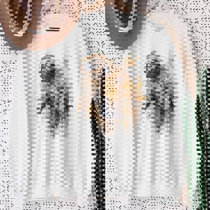 ナマケモノのアートワーク 動物ナマケモノ スウェットシャツ 年配の女性への贈り物