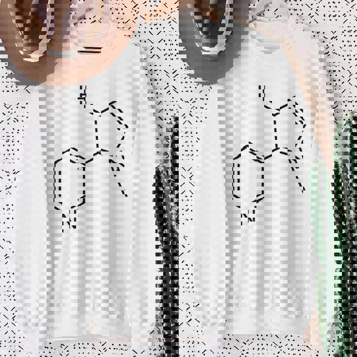 ニコチンの化学構造 スウェットシャツ 年配の女性への贈り物