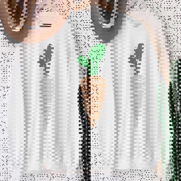 ニンジン コスチューム 野菜 カーニバル コスチューム ビーガン Carrot Costume スウェットシャツ 年配の女性への贈り物