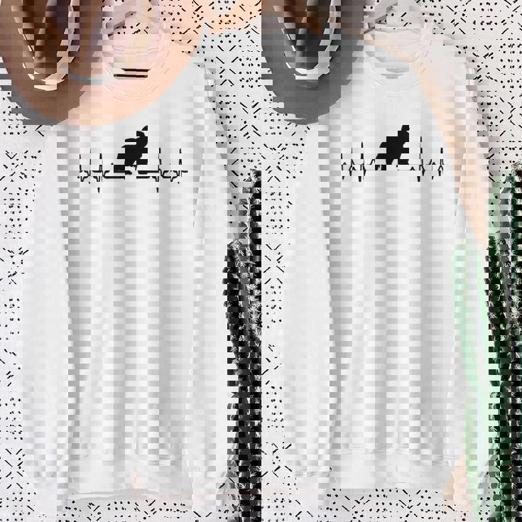 ハートビートドッグ-Ecgパルスビアデッドコリー スウェットシャツ 年配の女性への贈り物