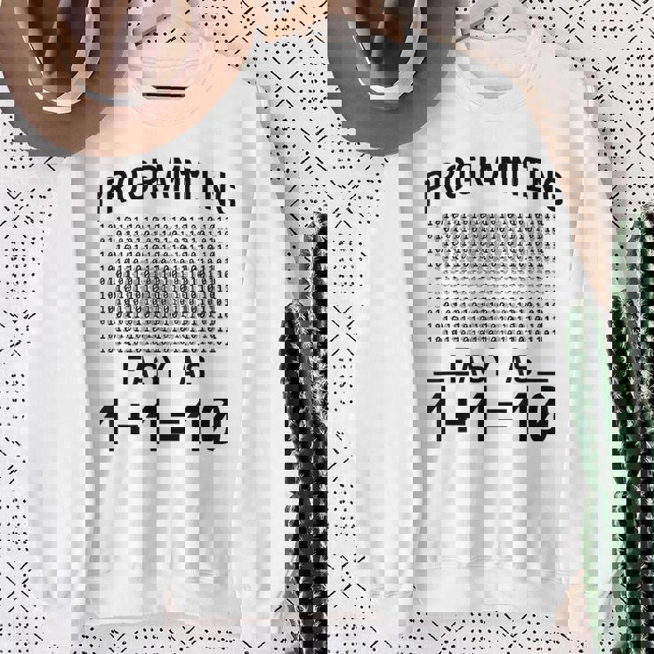 バイナリコーディングプログラミング 1110 バイナリコード スウェットシャツ 年配の女性への贈り物