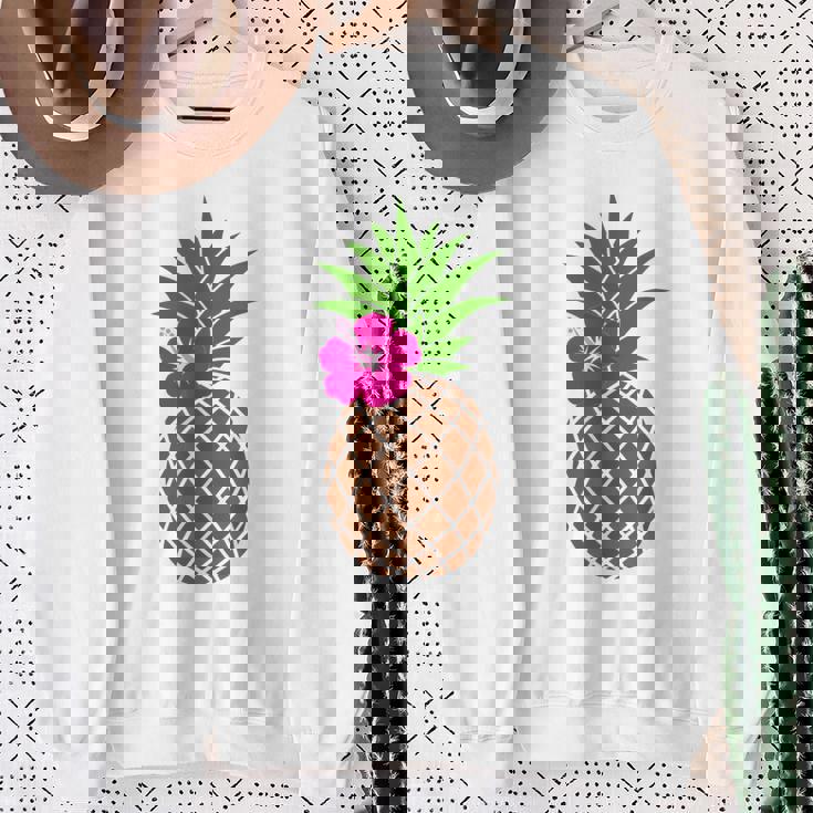 パイナップル コスチューム フルーツ コスチューム フルーツ ハワイ Pineapple スウェットシャツ 年配の女性への贈り物