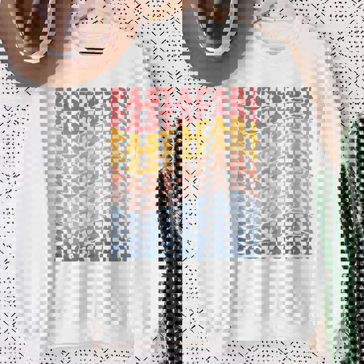 パスタファリ フライングスパゲッティモンスター Fsm グルービー スウェットシャツ 年配の女性への贈り物