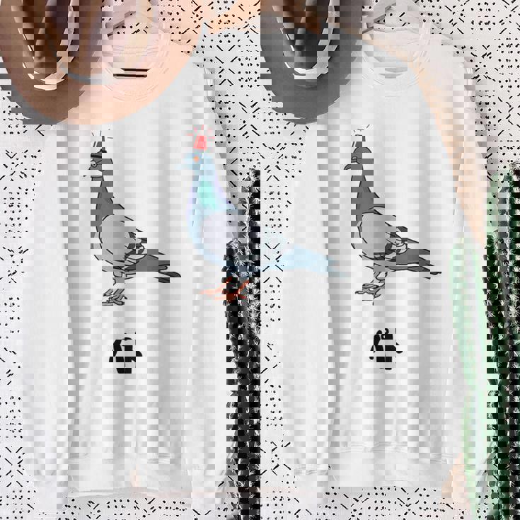 パト 鳩 ギャグ ジョーク 動物好き ダジャレ パトカー 警察 駄洒落 お笑い おもしろ ネタ スウェットシャツ 年配の女性への贈り物