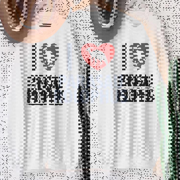 パラサウロロフスが大好き 恐竜好き パラサウロロフス スウェットシャツ 年配の女性への贈り物