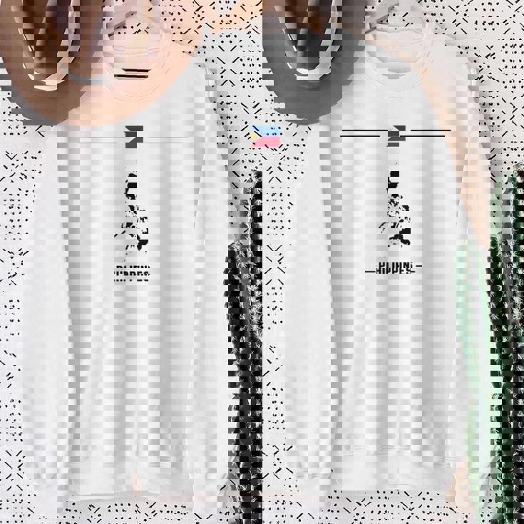 フィリピンの国旗、地図と国の名前 フィリピン スウェットシャツ 年配の女性への贈り物