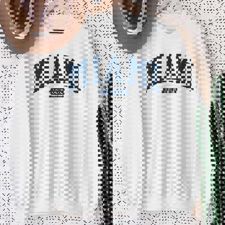 フロリダ州マイアミ Fl カレッジ大学スタイル ネイビー スウェットシャツ 年配の女性への贈り物