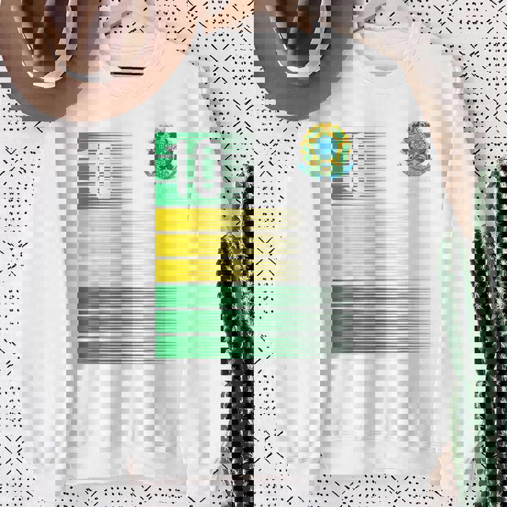 ブラジル国旗 10番 ブラジル サッカー メンズ レディース ボーイズ ガールズ キッズ スウェットシャツ 年配の女性への贈り物