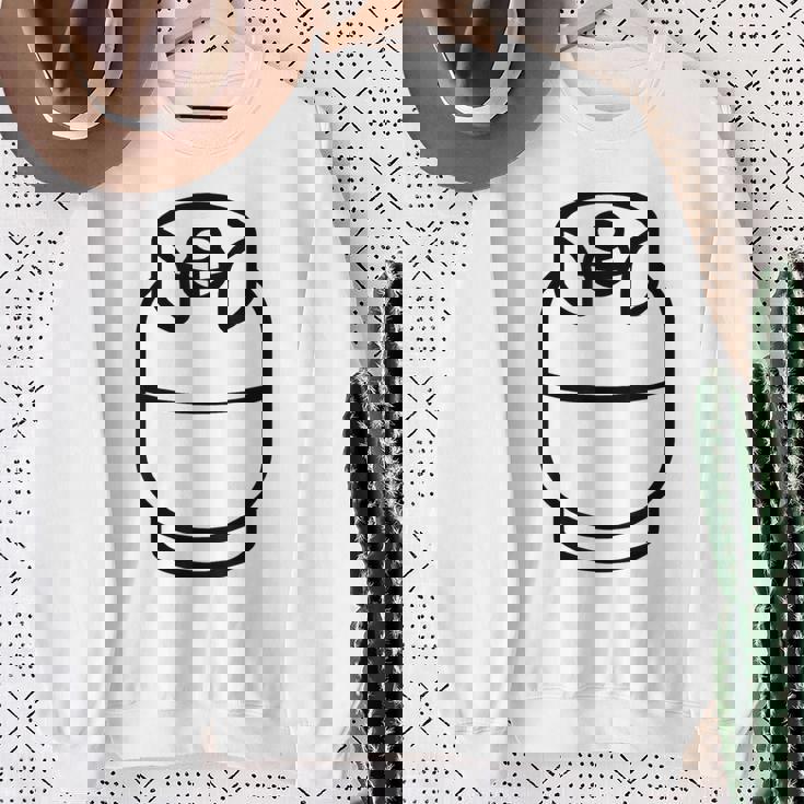 プロパンタンクコスチューム ハロウィン グリル クック グループコスチューム スウェットシャツ 年配の女性への贈り物