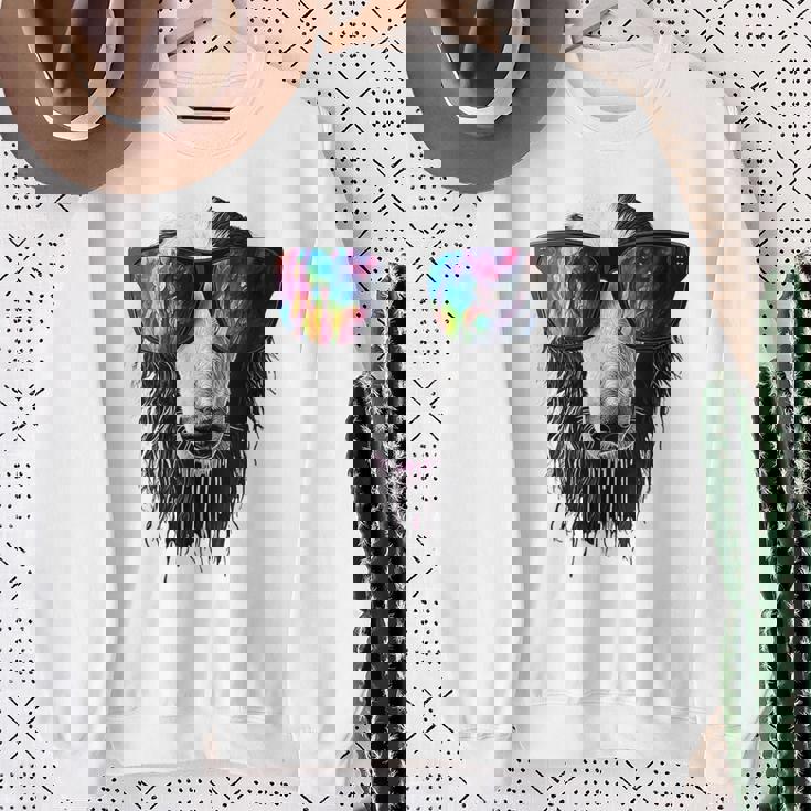 ボルゾイ 犬 モチーフ ペット イラスト サングラス ボルゾイ スウェットシャツ 年配の女性への贈り物