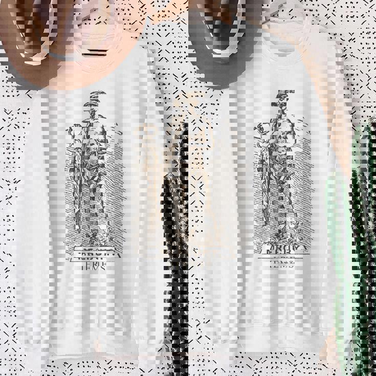 マーキュリー、エルメスの神、泥棒、スポーツ、アスリート スウェットシャツ 年配の女性への贈り物