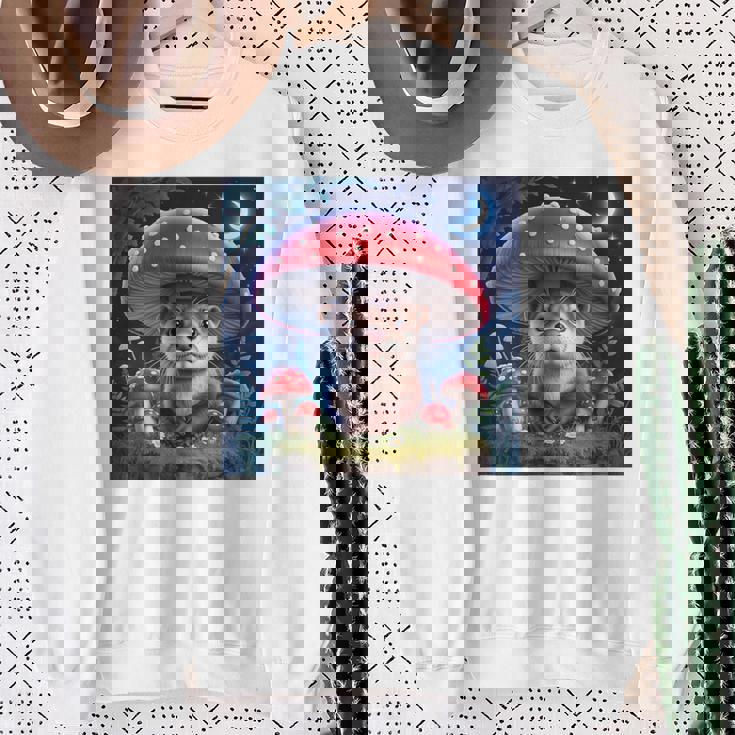 ラッコ コタコアキノコ グランジ 美的ラッコ スウェットシャツ 年配の女性への贈り物