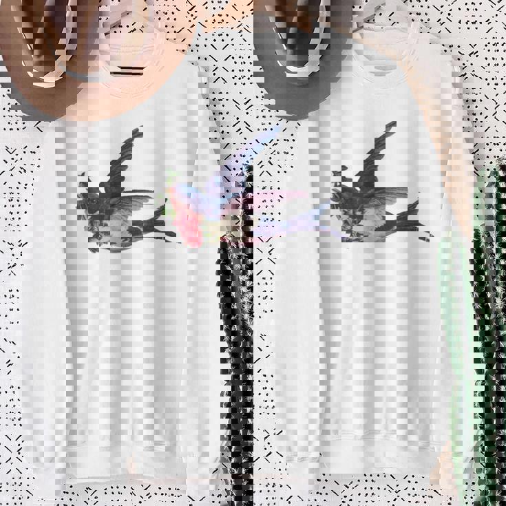 レトロ レディース ヴィンテージ メンズ ツバメ タトゥー デザイン スウェットシャツ 年配の女性への贈り物